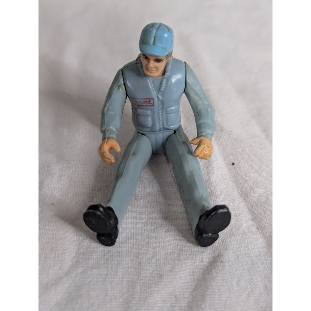 Buddy L vintage 1980's Bus Driver action figure toy 3" movable legs arms head